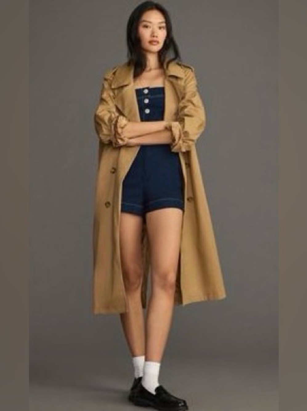 NWT Anthropologie:The Yukiko Noritake Portside Button-Front Romper by Maeve